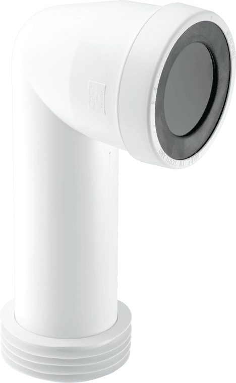 McAlpine WC CON8E Extended 90deg Bent Pan Connector - Getplumb