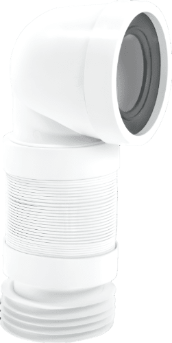 McAlpine WC - CON8F Flexible 90deg Bent Pan Connector - Getplumb