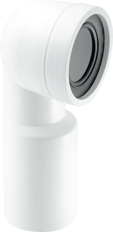 McAlpine WC CON9 90deg Bent Pan Connector Plain Outlet - Getplumb