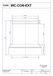 McAlpine WC CONEXT 4" Short Straight Telescopic WC Socket Extension - Getplumb