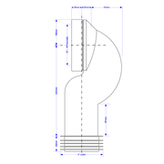 McAlpine WC CONQ Space Saving 90deg Pan Connector - Getplumb