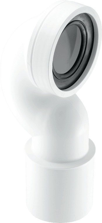 McAlpine WC CONQP Space Saving 90deg Pan Connector Plain End - Getplumb