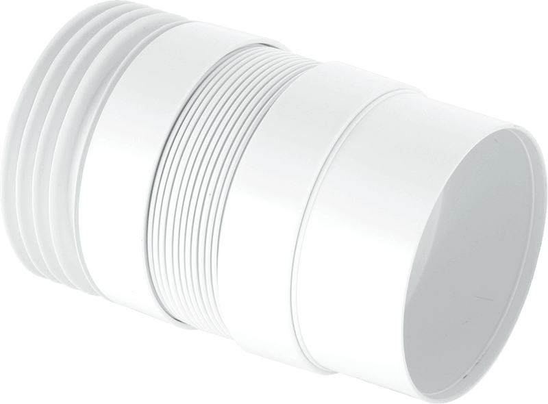 McAlpine WC EXTAF 4" Flexible Pan Connector Extension - Getplumb