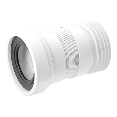 McAlpine WC - F18R 160mm Straight Flexible Pan Connector - Getplumb