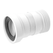 McAlpine WC - F18R 160mm Straight Flexible Pan Connector - Getplumb