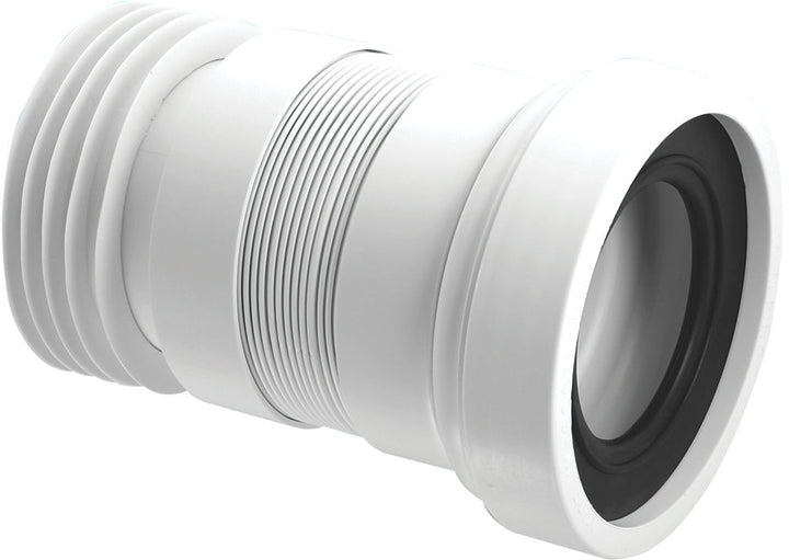 McAlpine WC - F18R 160mm Straight Flexible Pan Connector - Getplumb