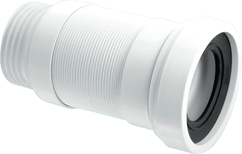 McAlpine WC - F18S 3.5" Outlet Straight Flexible Pan Connector - Getplumb