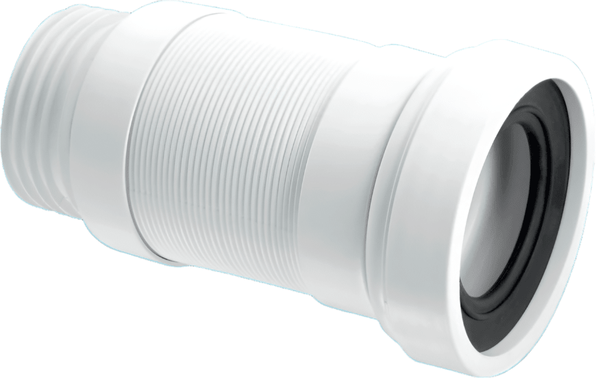 McAlpine WC - F18S 3.5" Outlet Straight Flexible Pan Connector - Getplumb
