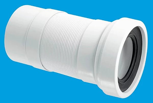 McAlpine WC - F23P 260mm Straight Flexible Pan Connector Plain Ended - Getplumb