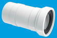 McAlpine WC - F23P 260mm Straight Flexible Pan Connector Plain Ended - Getplumb
