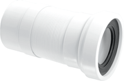 McAlpine WC - F23P 260mm Straight Flexible Pan Connector Plain Ended - Getplumb