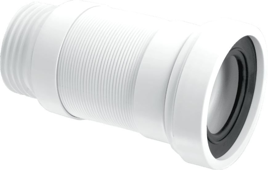 McAlpine WC - F23S 3.5" Outlet Straight Flexible Pan Connector - Getplumb