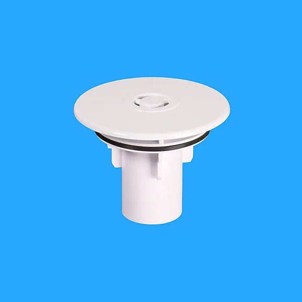 McAlpine White Plastic Flange with Dip Tube - Getplumb