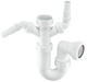 McAlpine WM11 1.5" Washing Machine Trap with 2 Inlet Connections - Getplumb