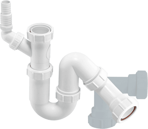 McAlpine WM12 1.5" Adjustable Inlet Washing Machine Trap - Getplumb