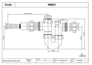 McAlpine WM2V 1.5" Silent Washing Machine Trap - Getplumb