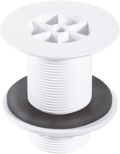 McAlpine WS3 11/2"White Plastic Shower Waste 85mm Plastic Flange x 31/2"Tail - Getplumb