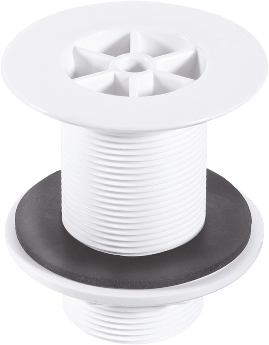McAlpine WS3 11/2"White Plastic Shower Waste 85mm Plastic Flange x 31/2"Tail - Getplumb