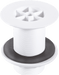 McAlpine WS3 11/2"White Plastic Shower Waste 85mm Plastic Flange x 31/2"Tail - Getplumb