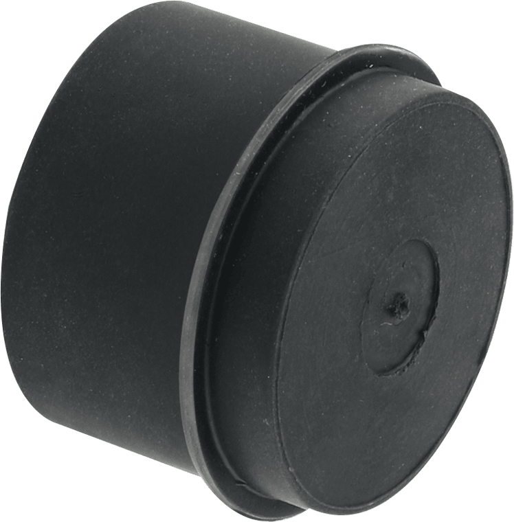 McAlpine Z23MR 2" Black Rubber Blank Cap - Getplumb