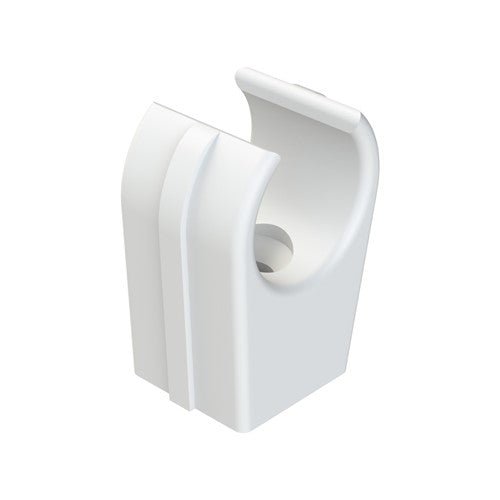 Polypipe New Single Floor Duct 28mm Pipe Clip - FDB28 - Getplumb