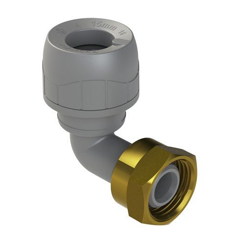 Polypipe Plumb Bent Tap Connector 15 X 1/2" - PB1715 - Getplumb