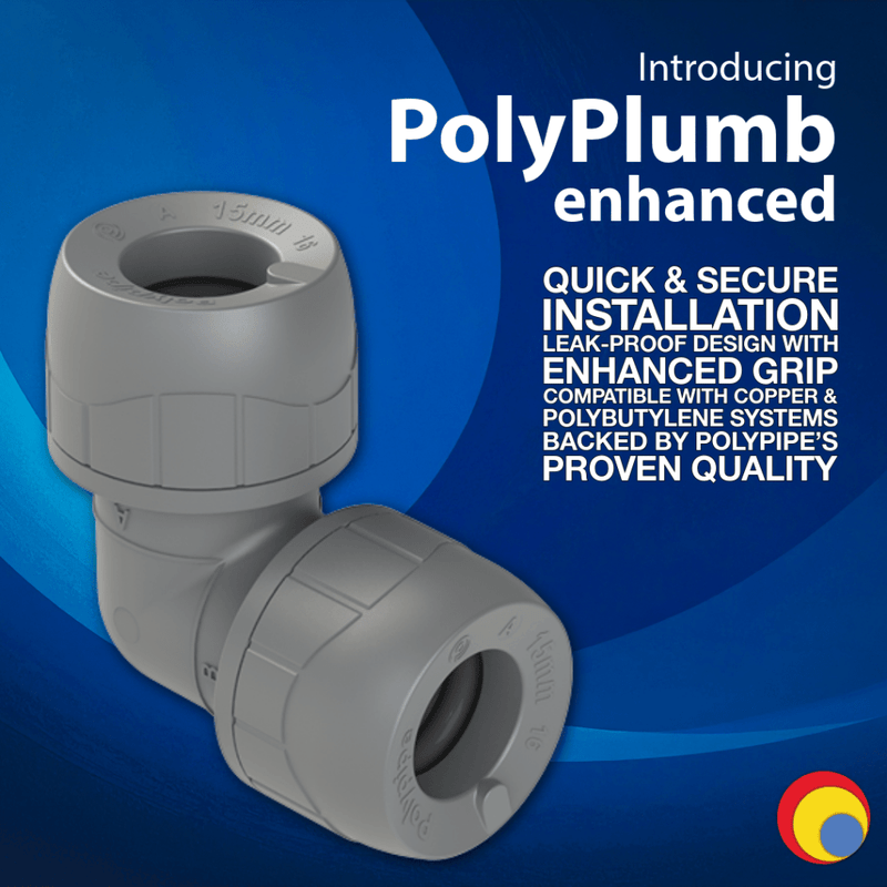 Polypipe PolyPlumb Enhanced Elbow 10mm PB110 - Getplumb