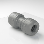 Polypipe PolyPlumb Enhanced Straight Coupler 10mm PB010 Grey - Getplumb