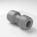 Polypipe PolyPlumb Enhanced Straight Coupler 10mm PB010 Grey - Getplumb