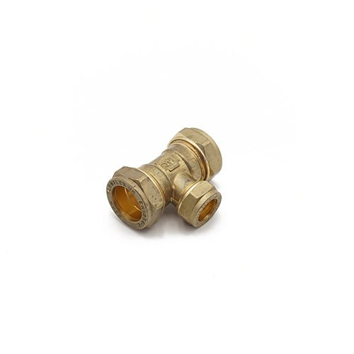 Prima Plus Compression reduced tee 22 x 22 x 15mm - Getplumb