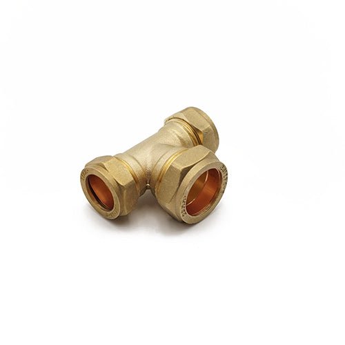 Prima Plus Compression reduced tee 22 x 22 x 28mm - Getplumb