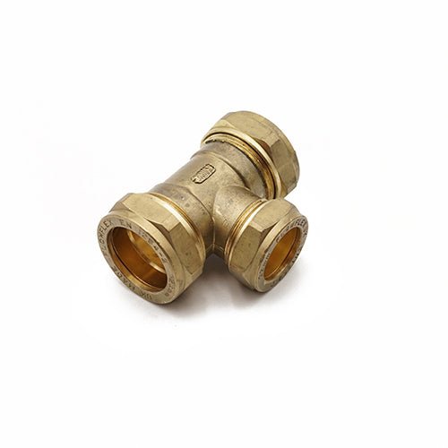 Prima Plus Compression reduced tee 28 x 28 x 22mm - Getplumb