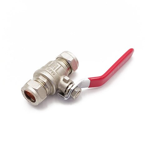 Primaflow Economy Lever Ball Valve CxC 15mm Red for Reliable Flow Control - Getplumb