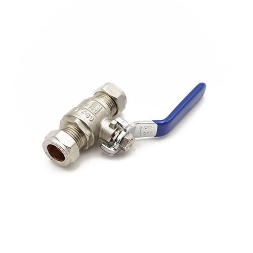 Primaflow QLC Blue Lever Ball Valve PN25 15mm CxC WRAS Approved for Reliable Flow Control - Getplumb