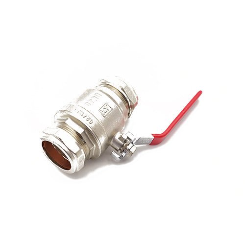 Primaflow QLC Red Lever Ball Valve PN25 54mm CxC WRAS Approved for Reliable Flow Control - Getplumb