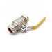 Primaflow QLC Yellow Lever Ball Valve PN25 28mm CxC WRAS Approved for Reliable Flow Control - Getplumb