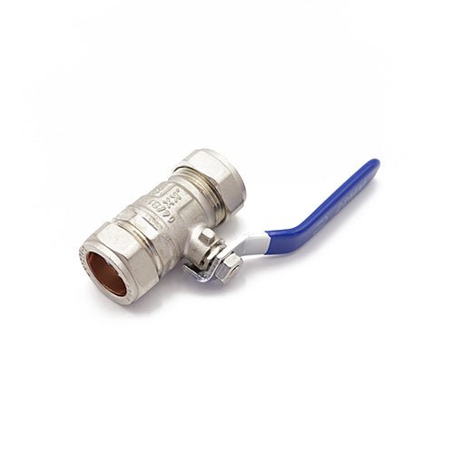 Primaflow QLEC Economy Blue Lever Ball Valve 22mm for Reliable Flow Control - Getplumb