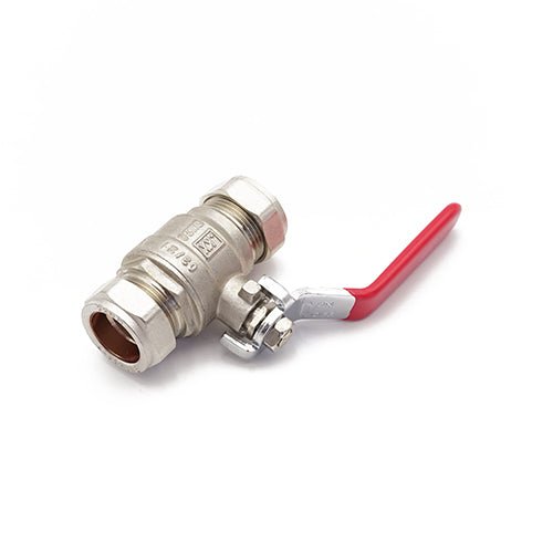 Primaflow QLEC Economy Red Lever Ball Valve 28mm for Reliable Flow Control - Getplumb