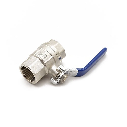 Primaflow QLF Blue Lever Ball Valve PN25 1" FxF WRAS Approved for Reliable Flow Control - Getplumb