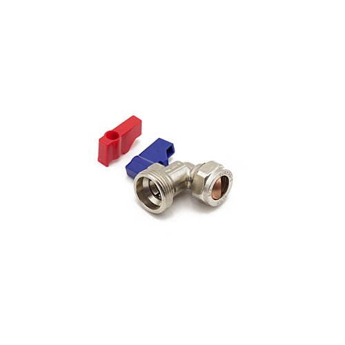 Primaflow QW Wash Mac Valve - Angle 15mm x 3/4" CP for Efficient Water Control - Getplumb