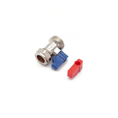 Primaflow QW Wash Mac Valve - Straight 15mm x 3/4" CP for Efficient Water Control - Getplumb