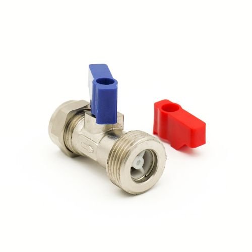 Primaflow QW Wash Mac Valve Straight with Check Valve CP for Reliable Water Control - Getplumb