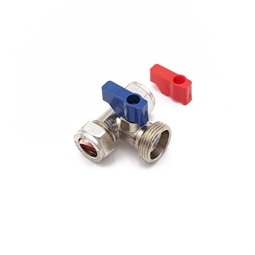 Primaflow QW Wash Mac Valve - Tee 15mm x 15mm x 3/4" NP for Versatile Water Control - Getplumb