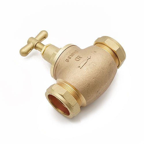 Primaflow VS Brass Stopcock 54mm - EN1213 Certified for Reliable Water Control - Getplumb