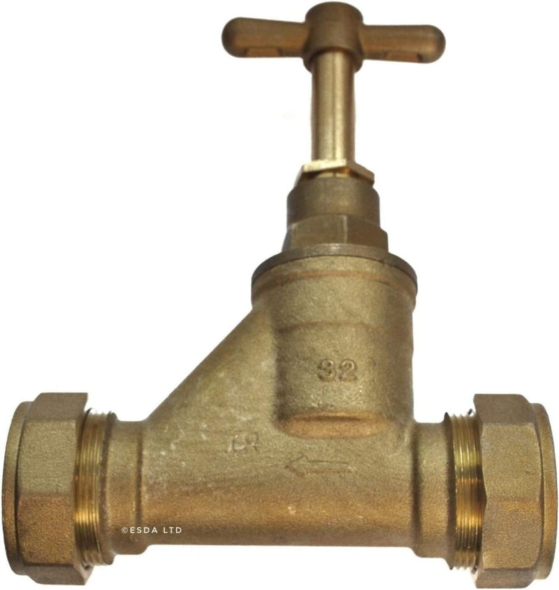 Primaflow VSP DZR Poly Stopcock P x P 32mm - EN1213 Certified for Reliable Water Control - Getplumb