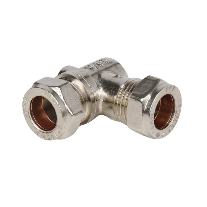 QQM Angle Pattern Isolation Valve 15 mm Chrome Plated Brass – Full Flow - Getplumb