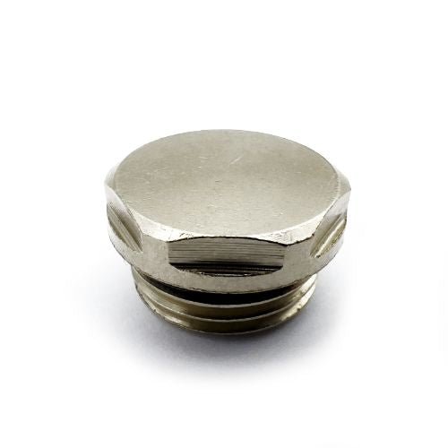 Radiator plug 1/2" - chrome - Getplumb