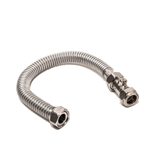 Ridgeline 15mm ISO x 1/2" Female 300mm Full Bore Flexible Connector - Getplumb