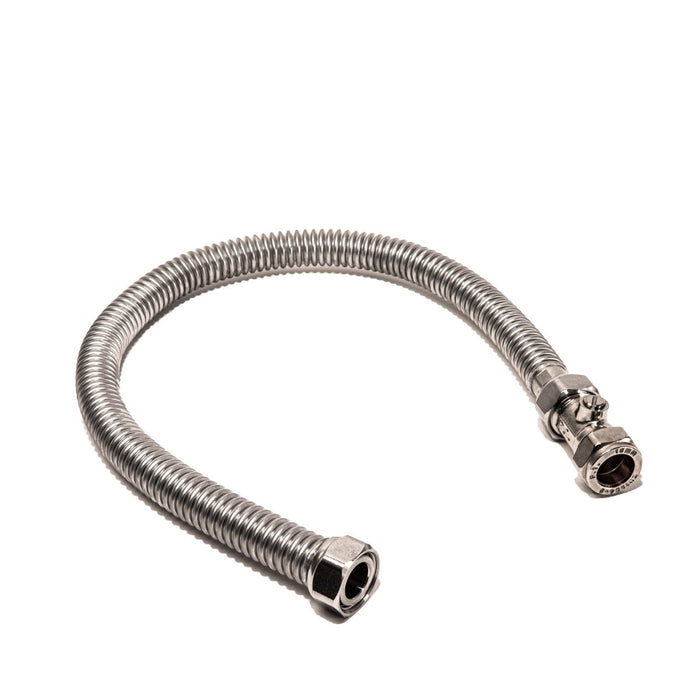 Ridgeline 15mm x 1/2" Female 500mm Full Bore Flexible Connector - Getplumb