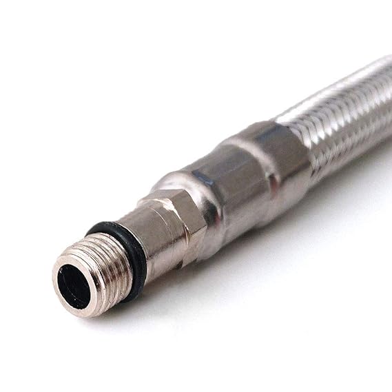 Ridgeline (Pair) 8mm Male x 1/2" Female 500mm CSST Flexible Connector for Efficient Plumbing - Getplumb